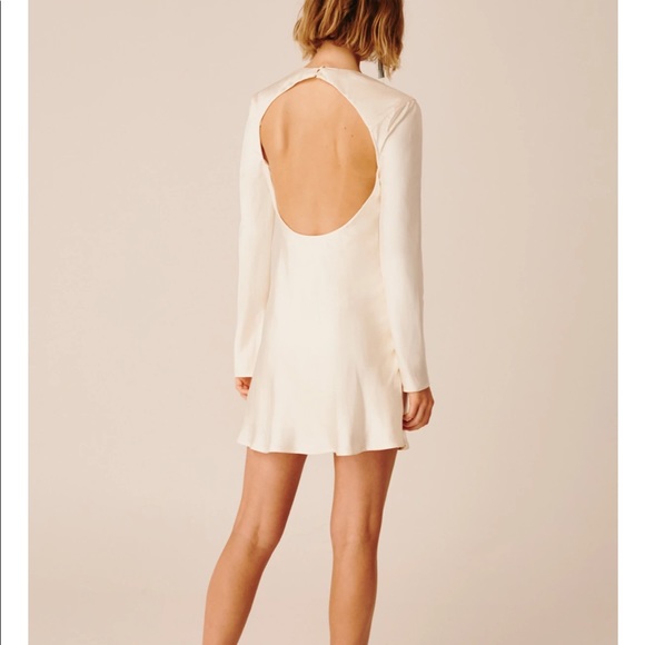 C/MEO Polarised Long Sleeve Dress in Chalk - Picture 2 of 4